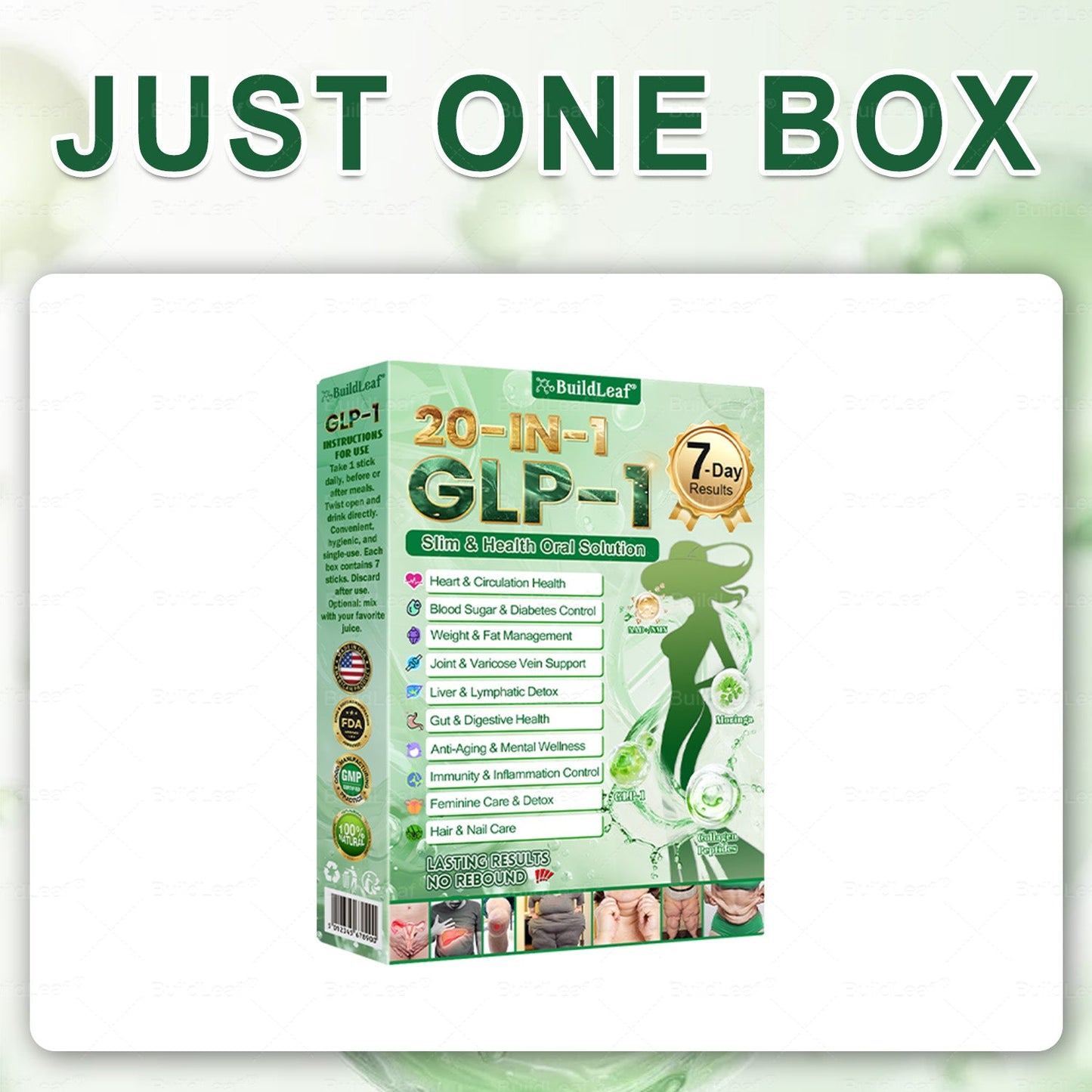 𝘽𝙪𝙞𝙡𝙙𝙇𝙚𝙖𝙛® 𝗚𝗟𝗣-𝟭 𝟐𝟎-𝐢𝐧-𝟏 𝐒𝐥𝐢𝐦 & 𝐇𝐞𝐚𝐥𝐭𝐡 𝐎𝐫𝐚𝐥 𝐒𝐨𝐥𝐮𝐭𝐢𝐨𝐧 (𝑶𝒏𝒄𝒆 𝒂 𝒅𝒂𝒚, 𝒓𝒆𝒔𝒖𝒍𝒕𝒔 𝒊𝒏 7 𝒅𝒂𝒚𝒔), 𝑾𝒊𝒕𝒉 100 𝑩𝒊𝒍𝒍𝒊𝒐𝒏 𝑪𝑭𝑼 𝑨𝒄𝒕𝒊𝒗𝒆 𝑷𝒓𝒐𝒃𝒊𝒐𝒕𝒊𝒄𝒔 ✅ 𝑺𝒖𝒑𝒑𝒐𝒓𝒕𝒔 𝒘𝒆𝒊𝒈𝒉𝒕 𝒎𝒂𝒏𝒂𝒈𝒆𝒎𝒆𝒏𝒕, 𝒉𝒆𝒂𝒓𝒕 𝒉𝒆𝒂𝒍𝒕𝒉, 𝒅𝒊𝒂𝒃𝒆𝒕𝒆𝒔, 𝒈𝒖𝒕 & 𝒘𝒐𝒎𝒆𝒏’𝒔 𝒉𝒆𝒂𝒍𝒕𝒉, 𝒘𝒉𝒊𝒍𝒆 𝒇𝒊𝒓𝒎𝒊𝒏𝒈 𝒔𝒌𝒊𝒏 & 𝒃𝒐𝒐𝒔𝒕𝒊𝒏𝒈 𝒆𝒏𝒆𝒓𝒈𝒚.