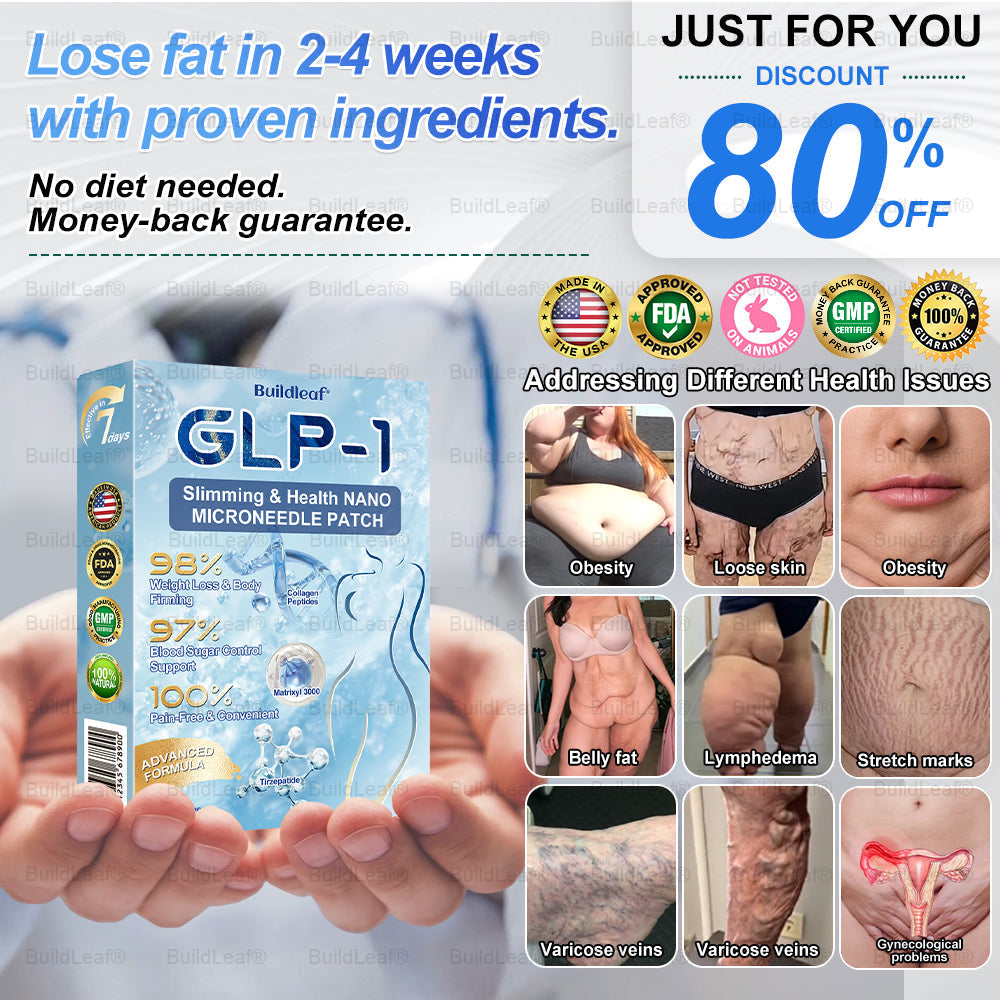 💜FDA Official Store| 𝐵𝑢𝑖𝑙𝑑𝑙𝑒𝑎𝑓® GLP-1 Nano-Microneedle Patch with Collagen & 𝑀𝑎𝑡𝑟𝑖𝑥𝑦𝑙 3000 丨𝑇𝑎𝑟𝑔𝑒𝑡𝑠 𝑂𝑏𝑒𝑠𝑖𝑡𝑦, 𝐿𝑜𝑜𝑠𝑒 𝑆𝑘𝑖𝑛, 𝐻𝑖𝑔ℎ 𝐵𝑙𝑜𝑜𝑑 𝑃𝑟𝑒𝑠𝑠𝑢𝑟𝑒, 𝐷𝑖𝑎𝑏𝑒𝑡𝑒𝑠, 𝐹𝑎𝑡𝑡𝑦 𝐿𝑖𝑣𝑒𝑟, 𝐽𝑜𝑖𝑛𝑡 𝑃𝑎𝑖𝑛, 𝐵𝑟𝑎𝑖𝑛 𝐹𝑜𝑔, 𝐿𝑜𝑤 𝐸𝑛𝑒𝑟𝑔𝑦, 𝐵𝑜𝑑𝑦 𝐴𝑐ℎ𝑒𝑠, 𝑎𝑛𝑑 𝑀𝑜𝑟𝑒🔥🔥